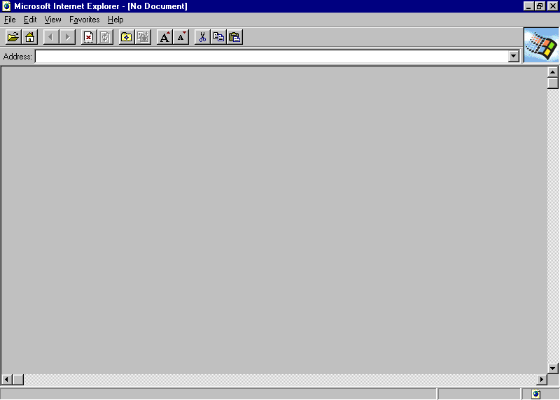 Internet Explorer 1.0 that similarly looking like NSCA Mosaic