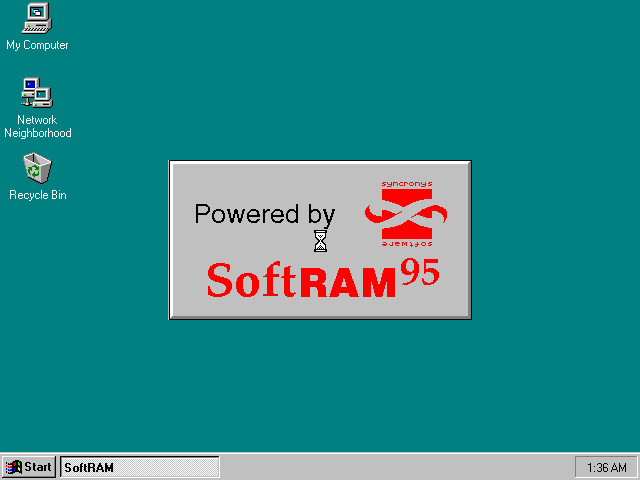 SoftRAM Splash screen