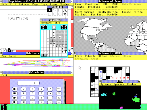 Windows 1.0x Interface
